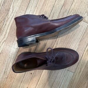 Mens brown leather APC laceup boots size 42 size US 10.5